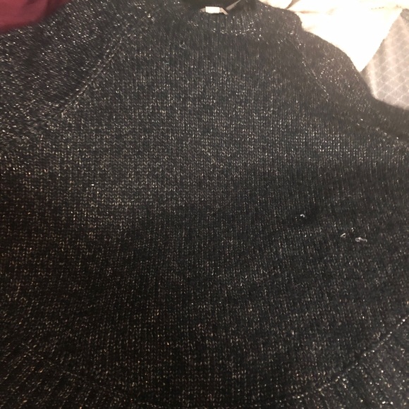 Poncho Michael Kor Black metallic threads - Picture 2 of 3